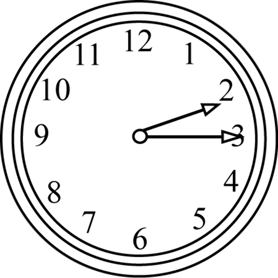 quarter clipart clock