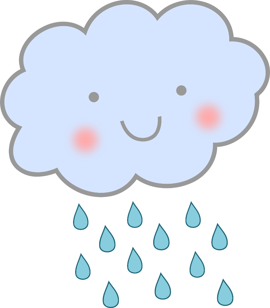 rain clipart cartoon