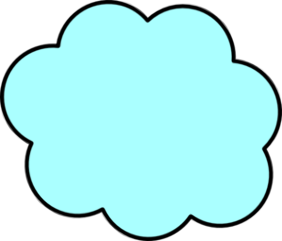 cloud clipart light blue