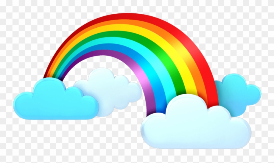 rainbow transparent cloud