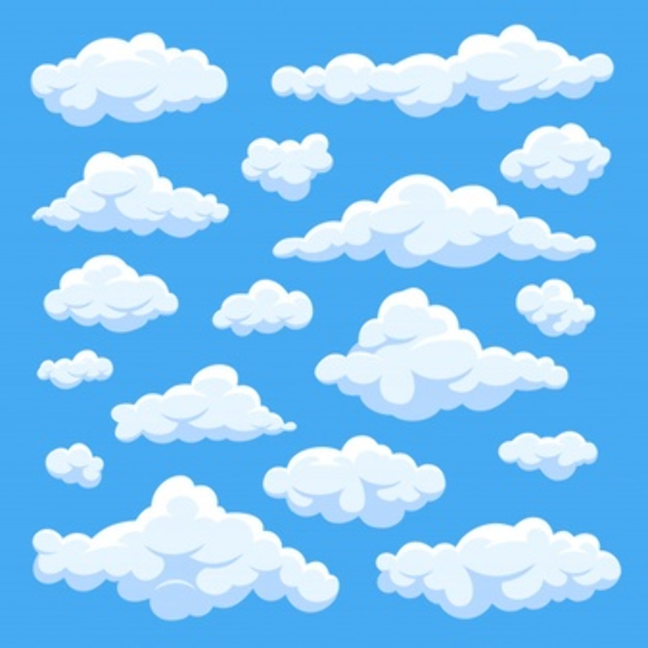 clouds clipart vector