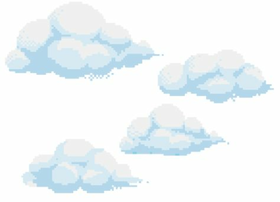 clouds transparent pixel