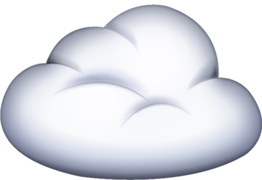 cloud transparent emoji