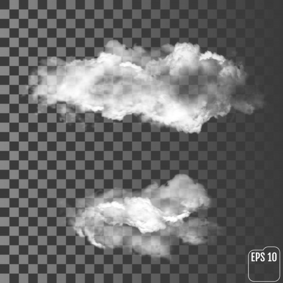 clouds transparent vector
