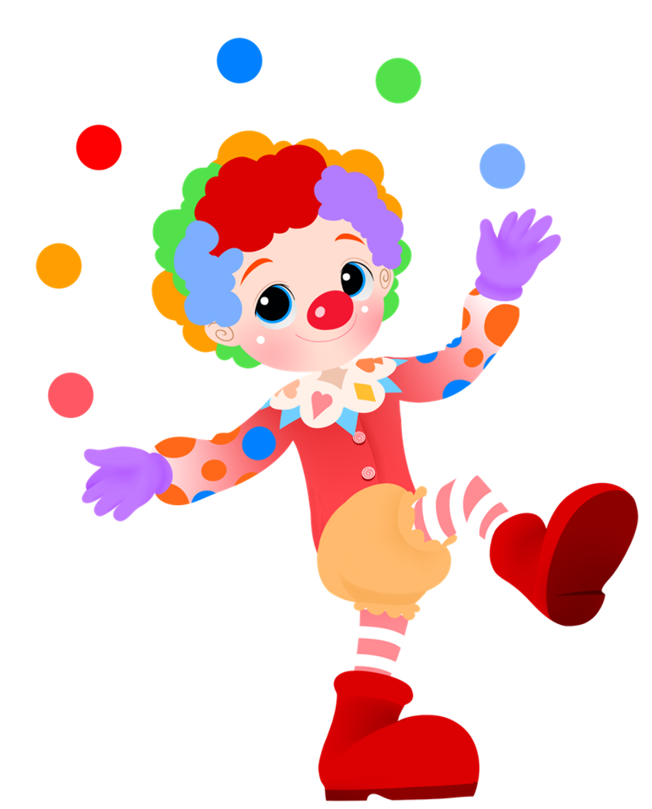 clown clipart illustration