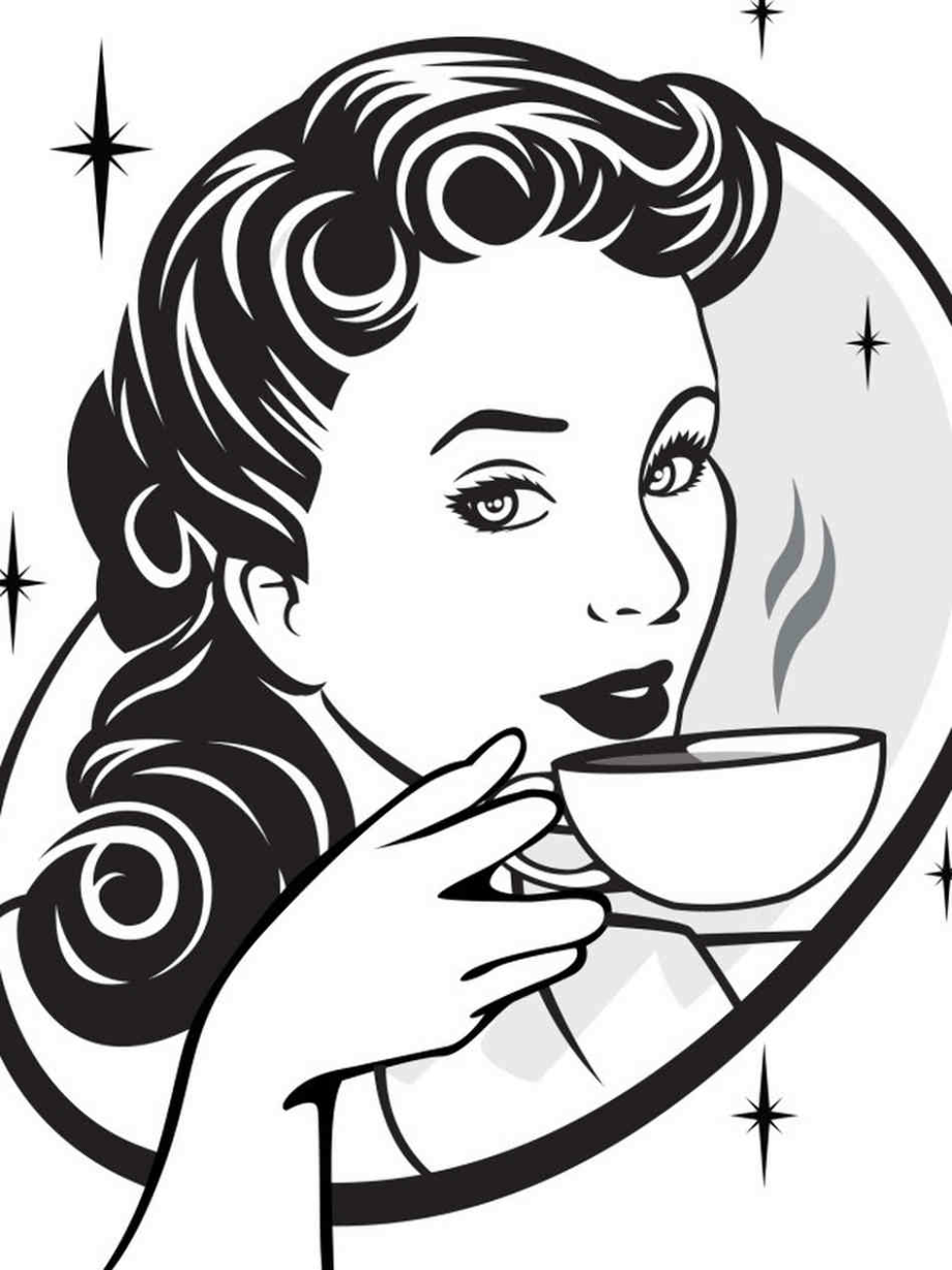 coffee clipart drinking