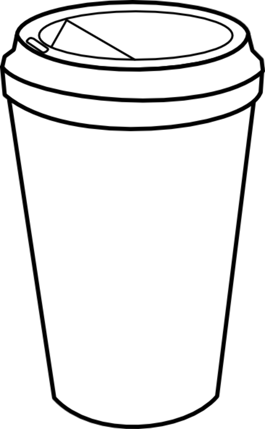 coffee cup clipart outline