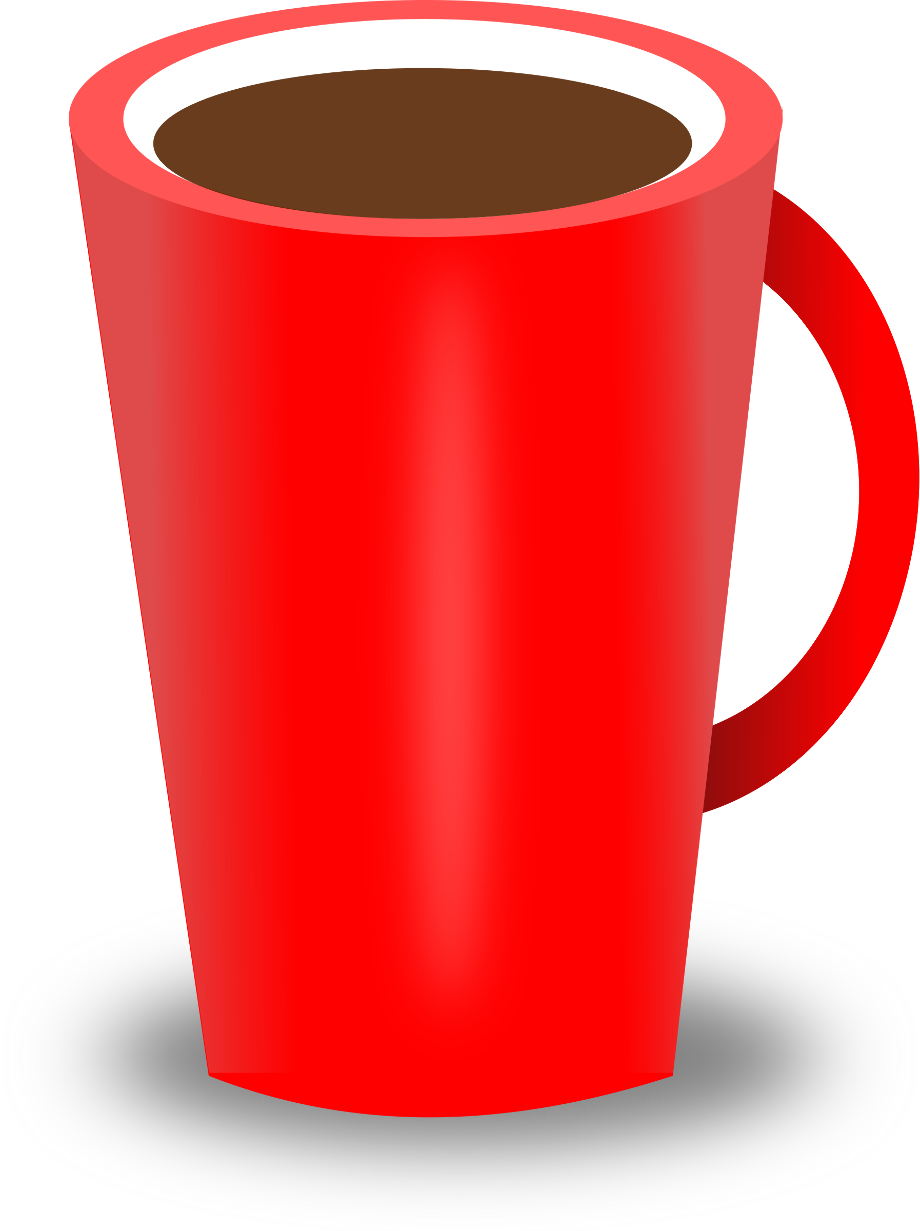 cup clipart red