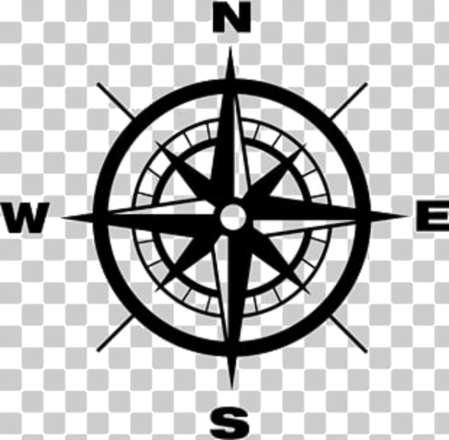 Download High Quality compass clipart black and white Transparent PNG