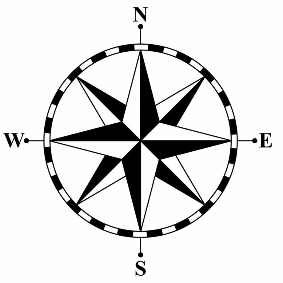 compass clip art direction