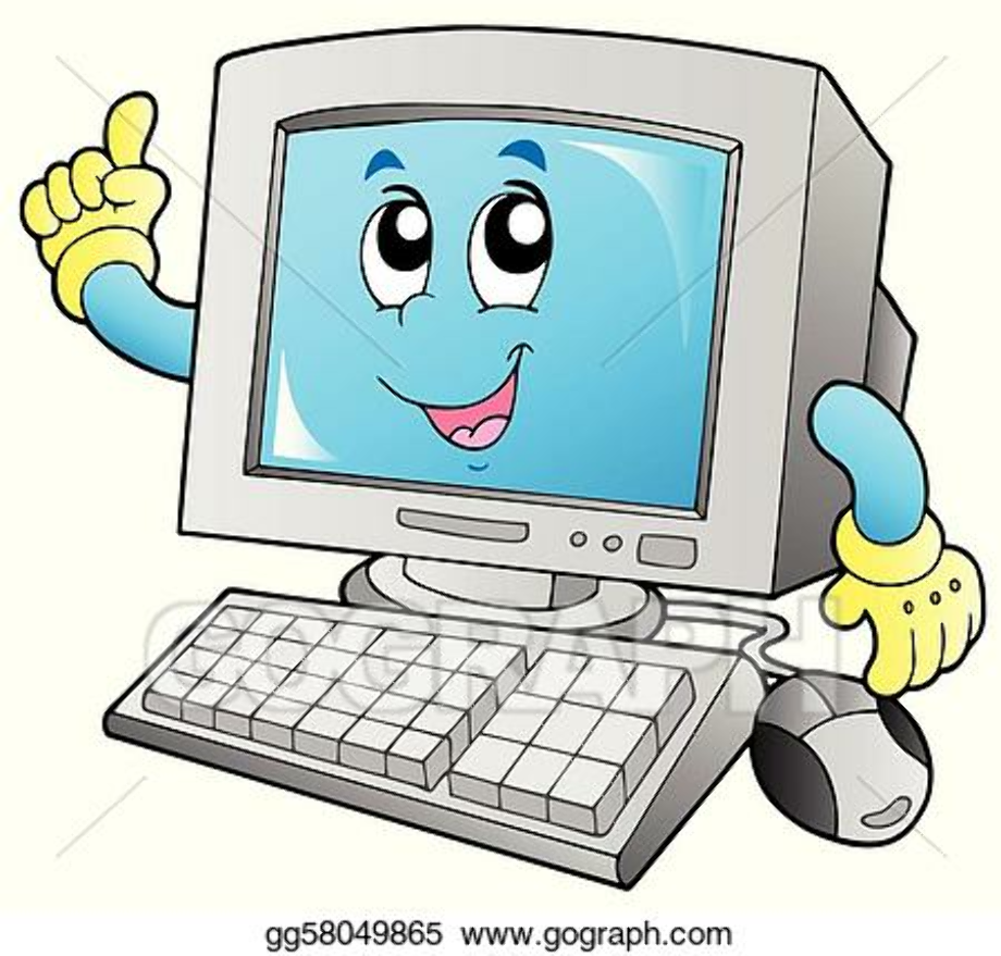 computer clipart cartoon