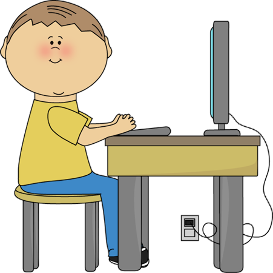 computer clipart student