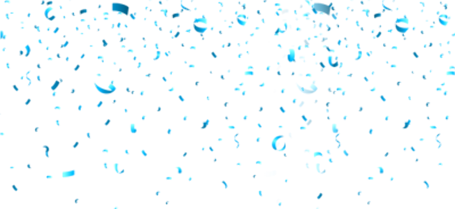 Download High Quality confetti transparent background blue Transparent