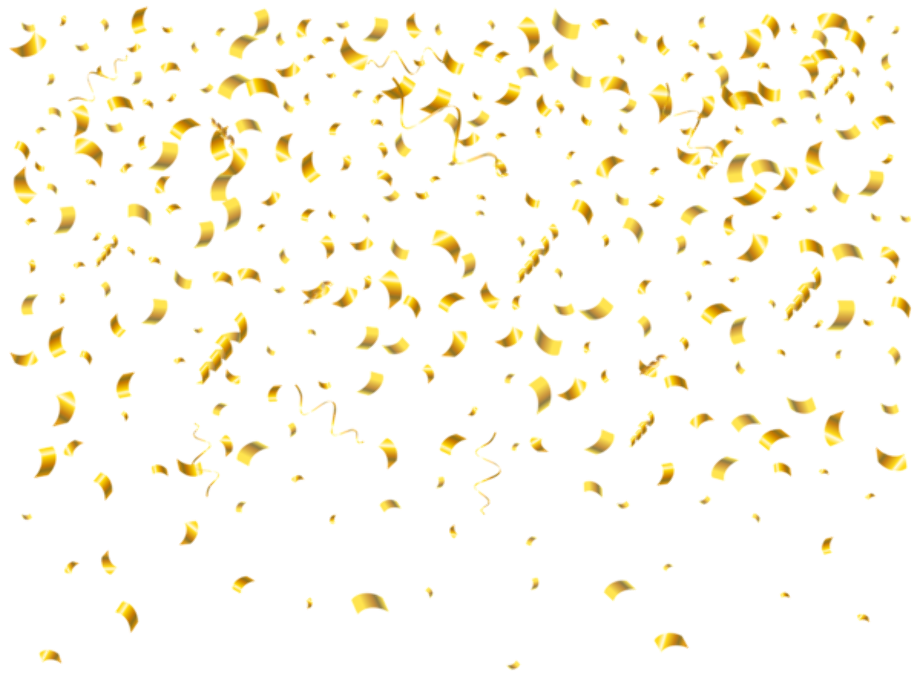 confetti transparent background aesthetic