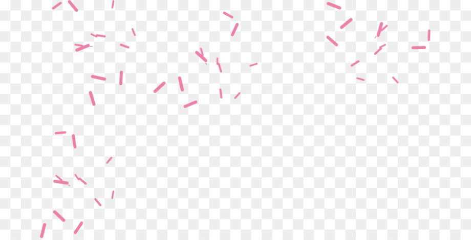 confetti transparent background pink