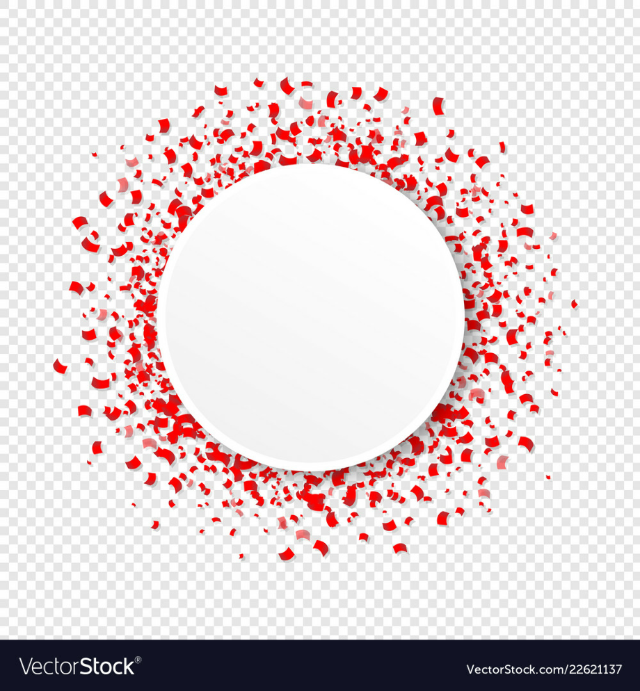 confetti transparent background circle