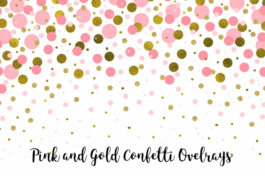 Download High Quality confetti transparent background rose gold