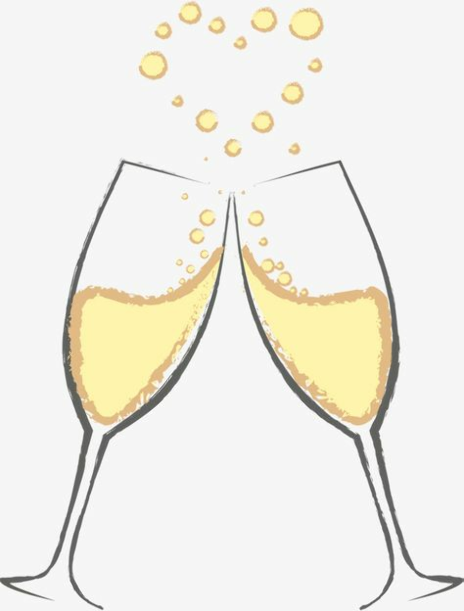 wine glass clipart toasting