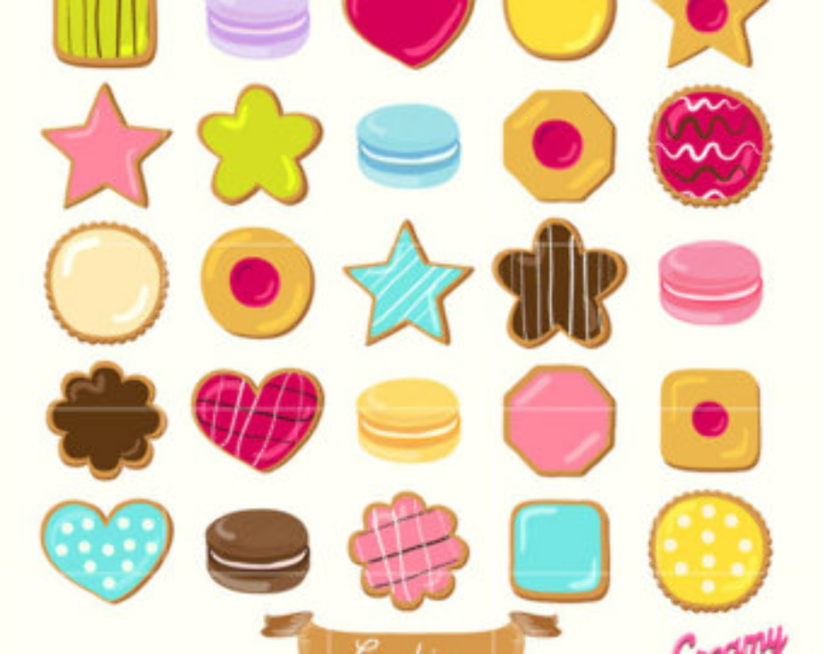 cookie clipart colorful
