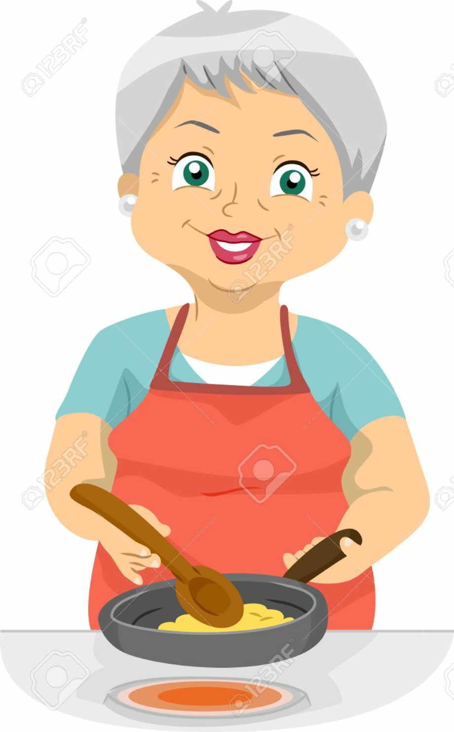 cooking clipart grandma