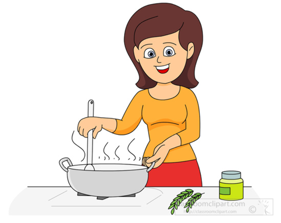 cooking clipart woman