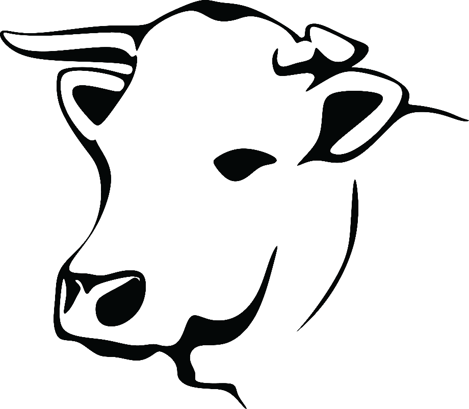 Download High Quality cow clipart black and white head Transparent PNG