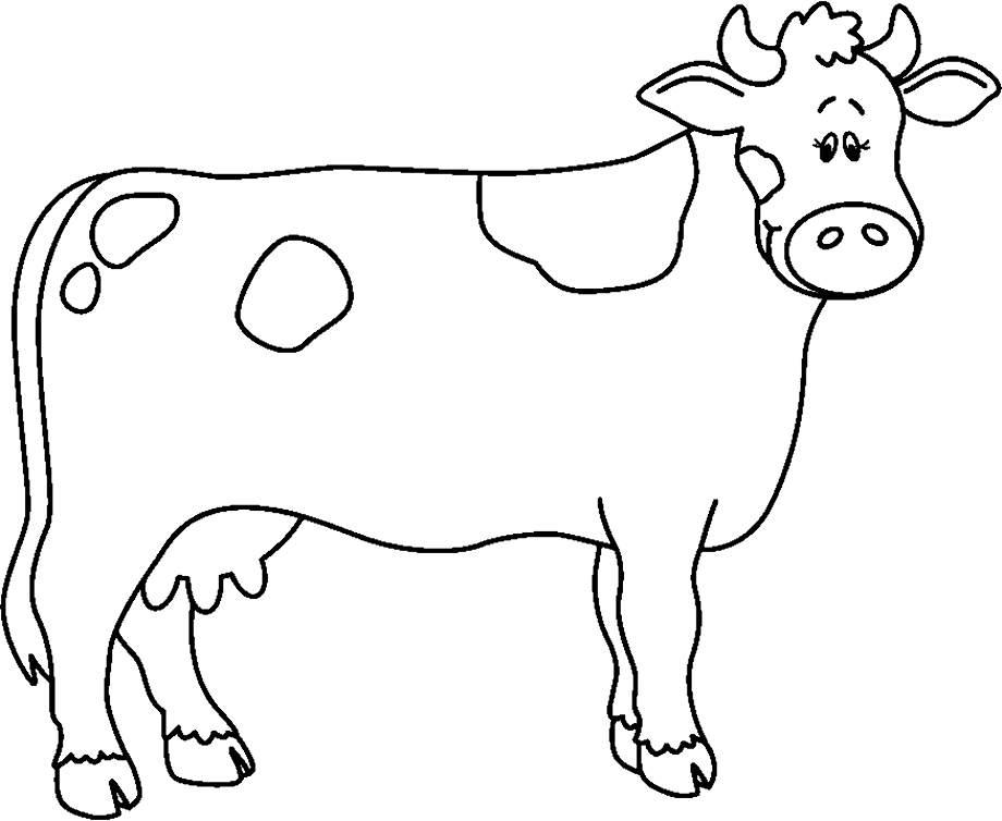 Download High Quality cow clipart black and white realistic Transparent ...