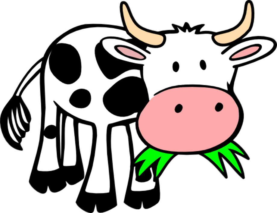 cow clipart eating