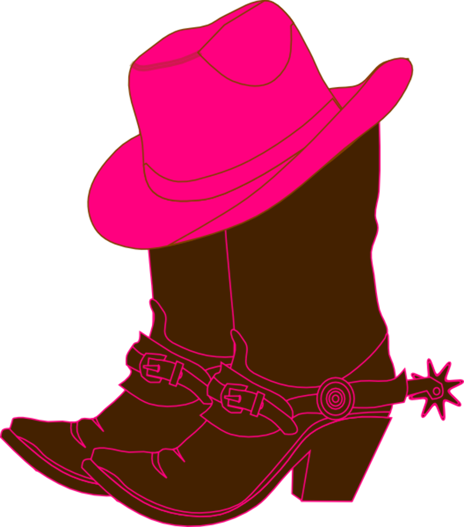 cowboy boots clipart pink