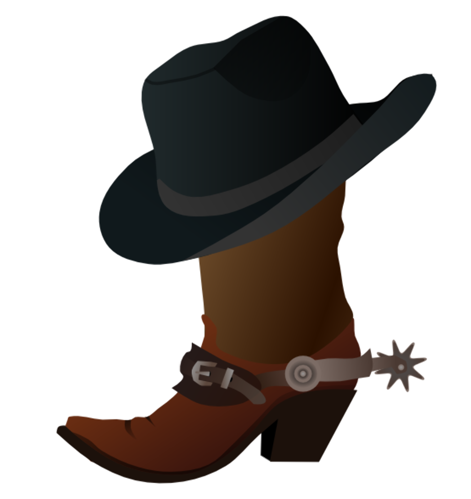cowboy boots clipart western style