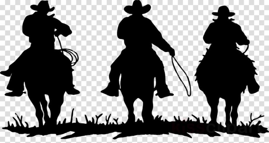 Cowboy Posse Silhouette Clip Art