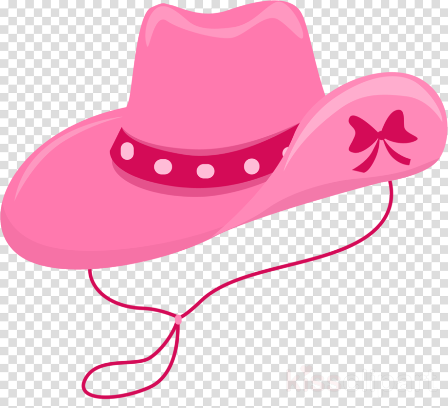 cowboy hat transparent pink