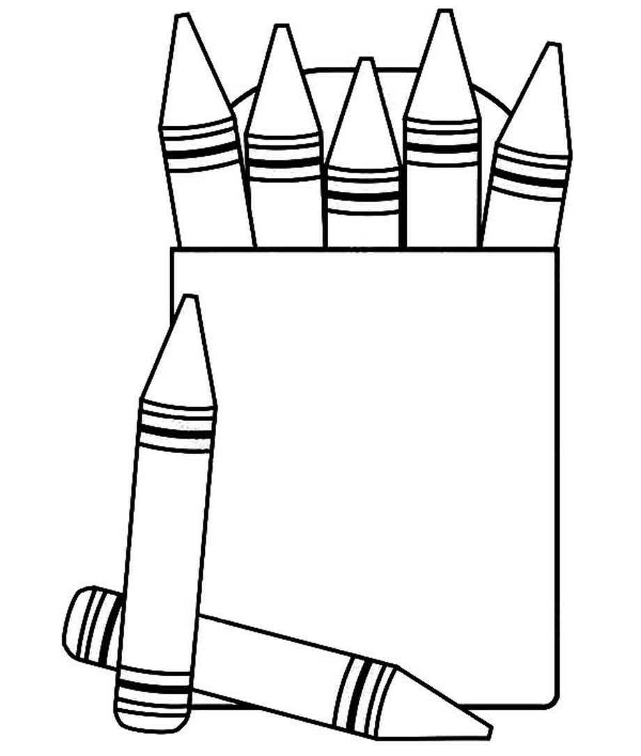crayons clipart blank