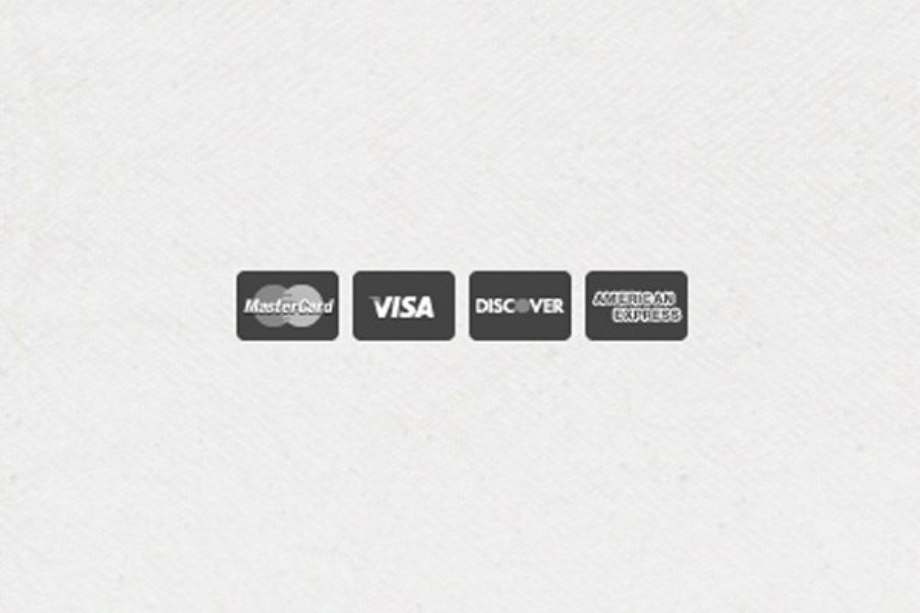 credit card logo grey