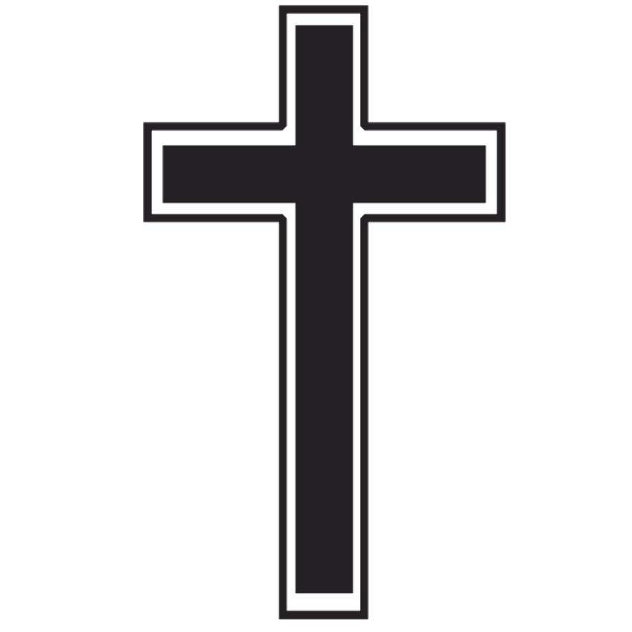 cross clipart black and white catholic