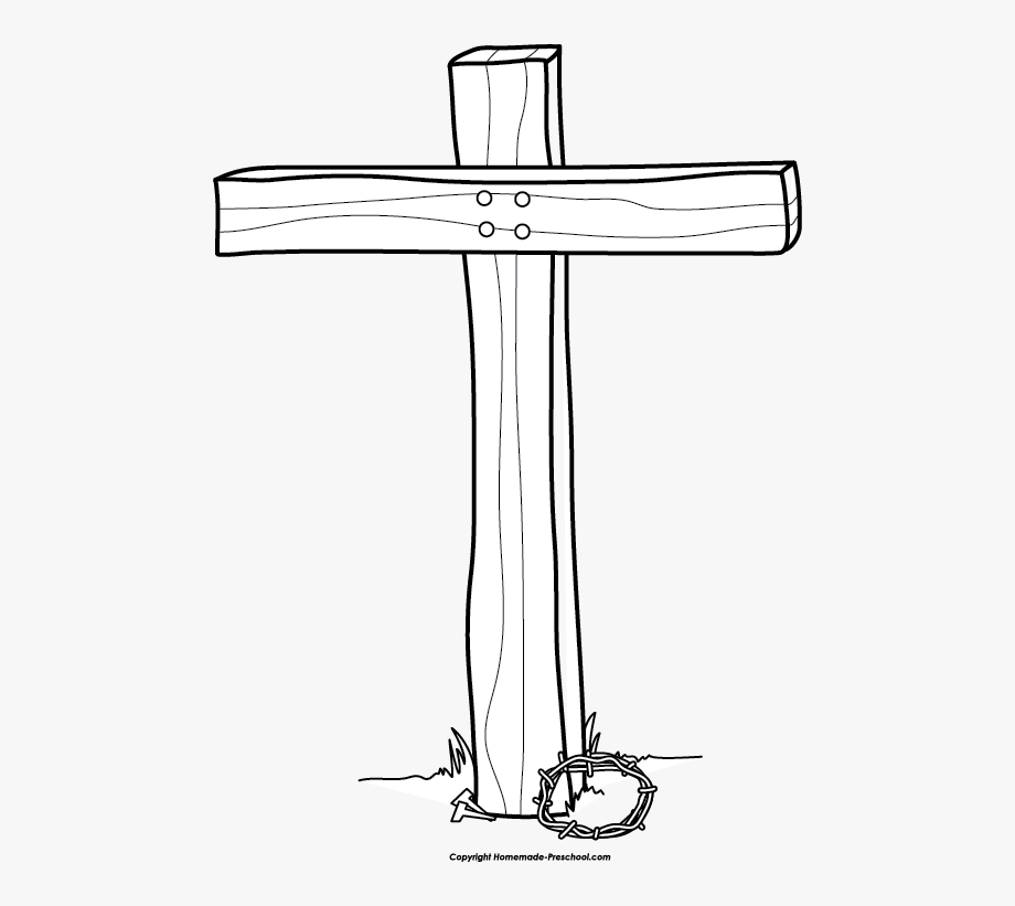 Download High Quality Cross Clipart Black And White Easter Transparent