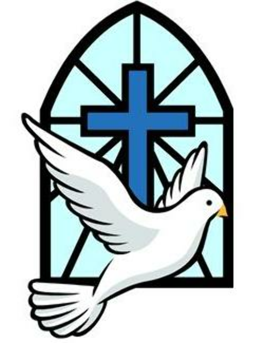 cross clipart dove