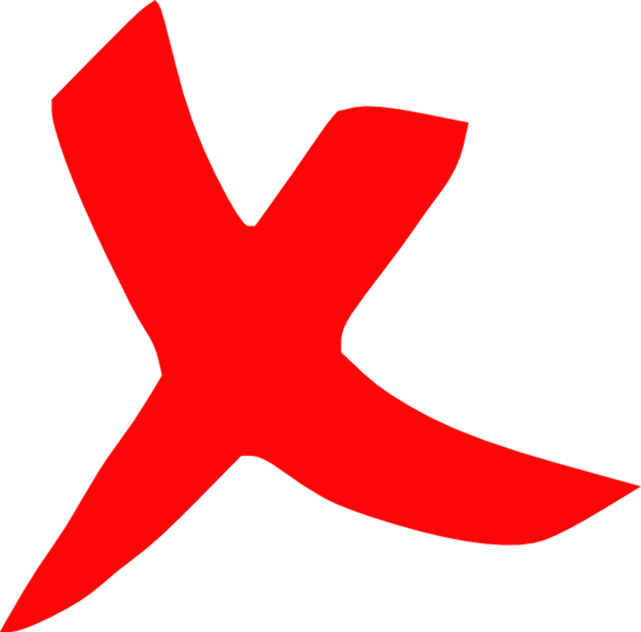 red x transparent tick