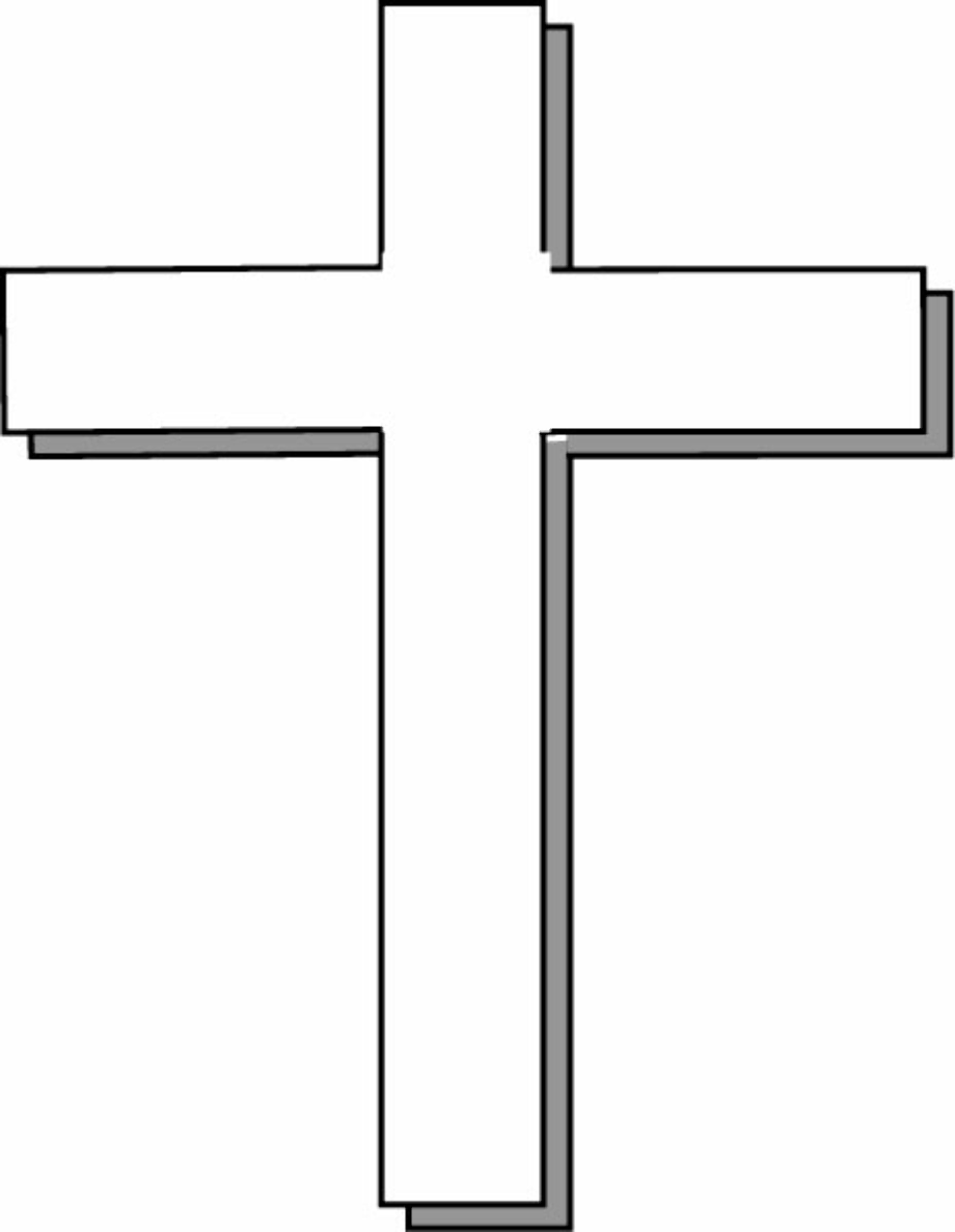 cross transparent white