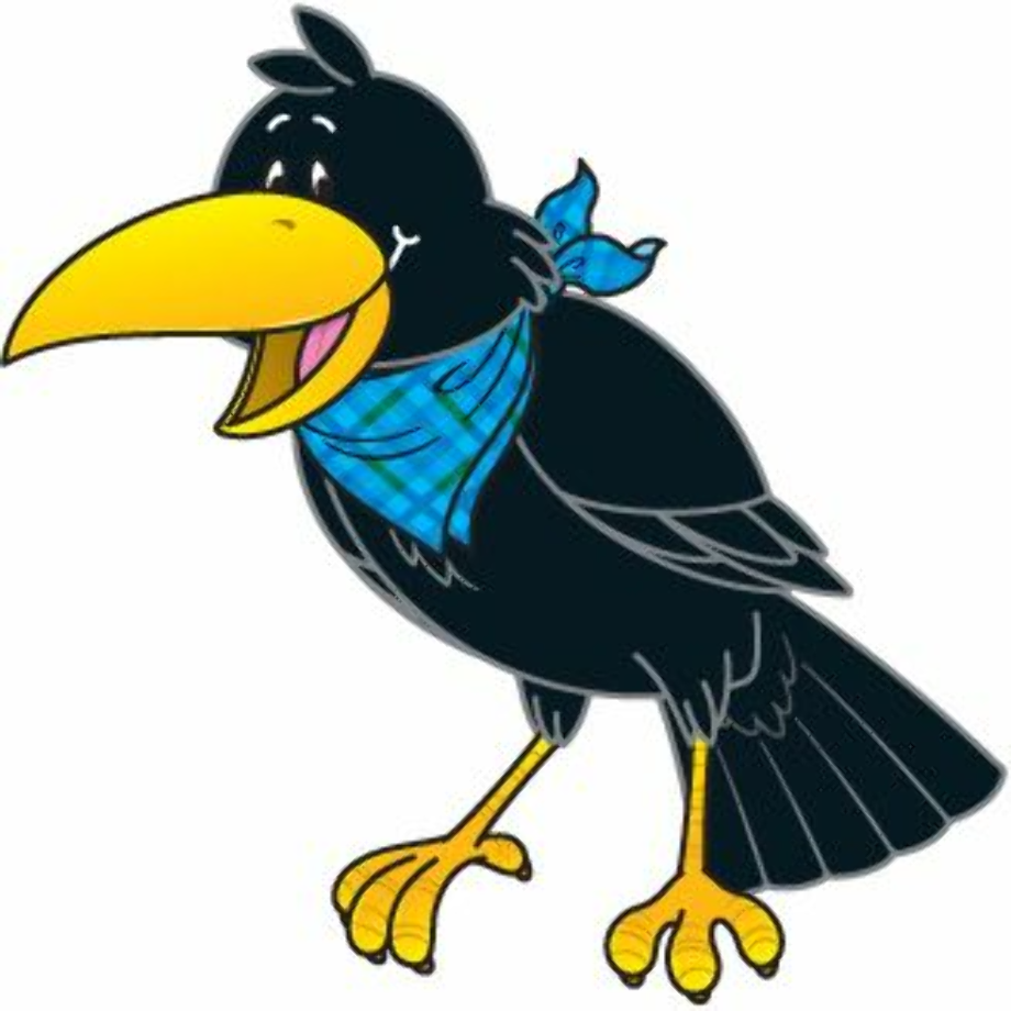 crow clipart cartoon