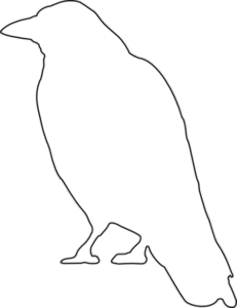 Crow Template Printable