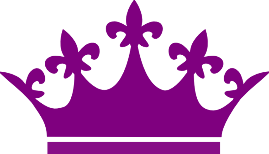 crown clipart purple