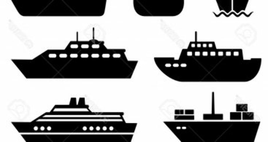 Cartoon Cruise Ship Silhouette Clip Art