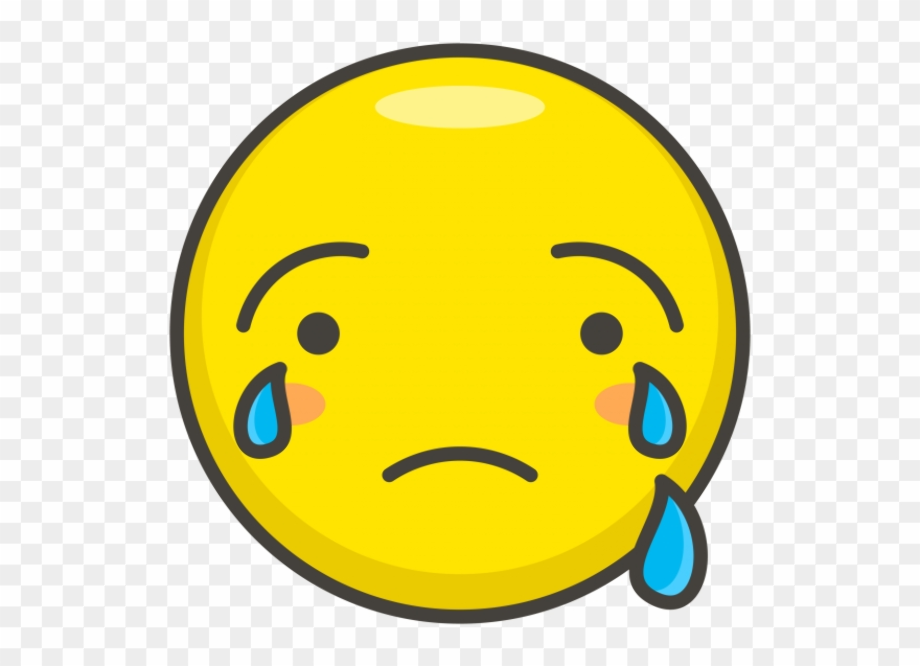 Crying emoji sign