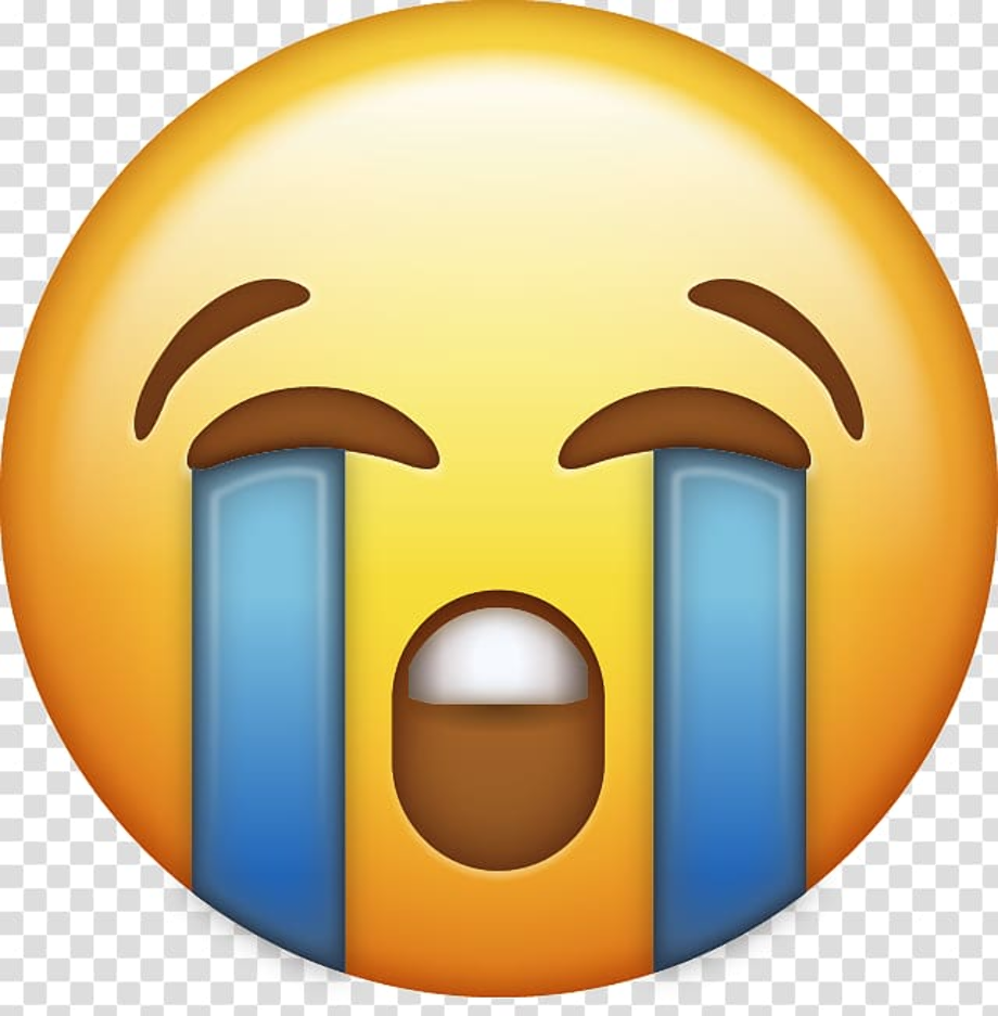 Sad Face Transparent Png Crying Emoji Transparent Background Png - Gambaran