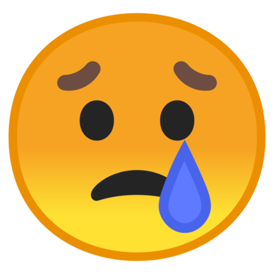 Download High Quality crying emoji  clipart  sad  Transparent 