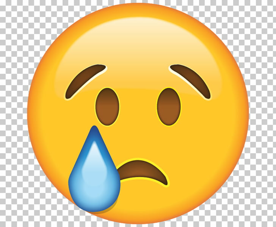 Emoji Sad Face With Tear - IMAGESEE