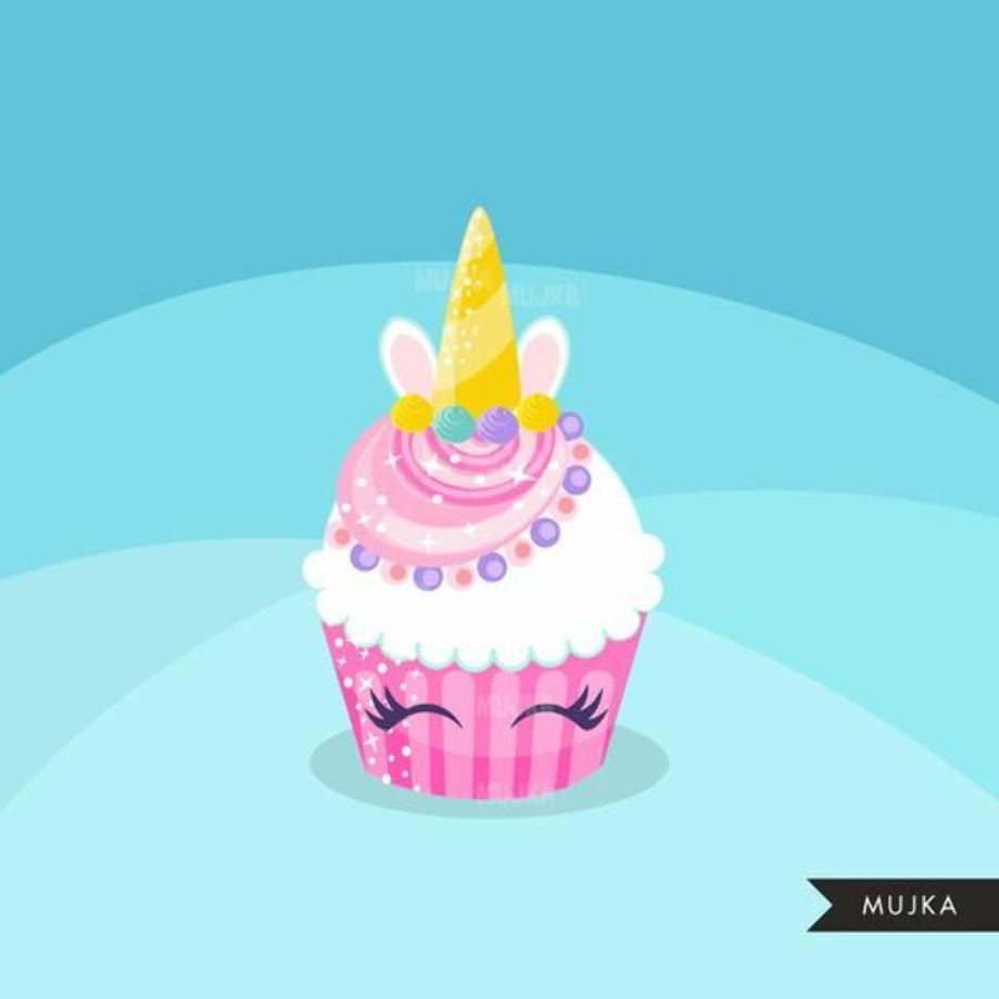 cupcake clipart unicorn