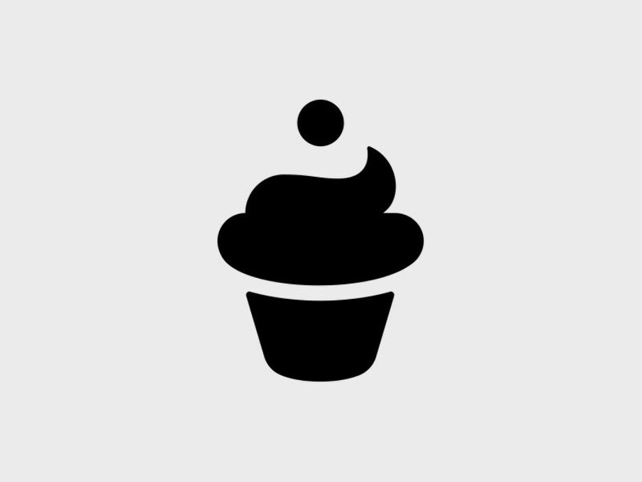 cupcake logo white
