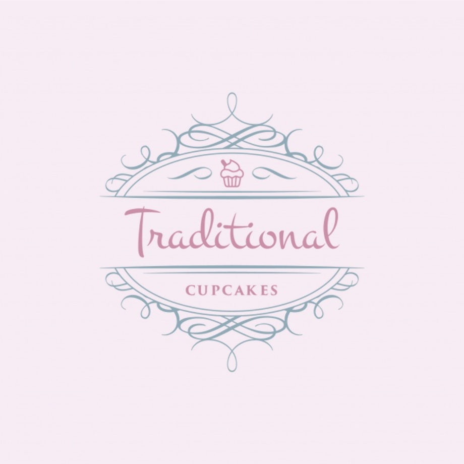 cupcake logo elegant